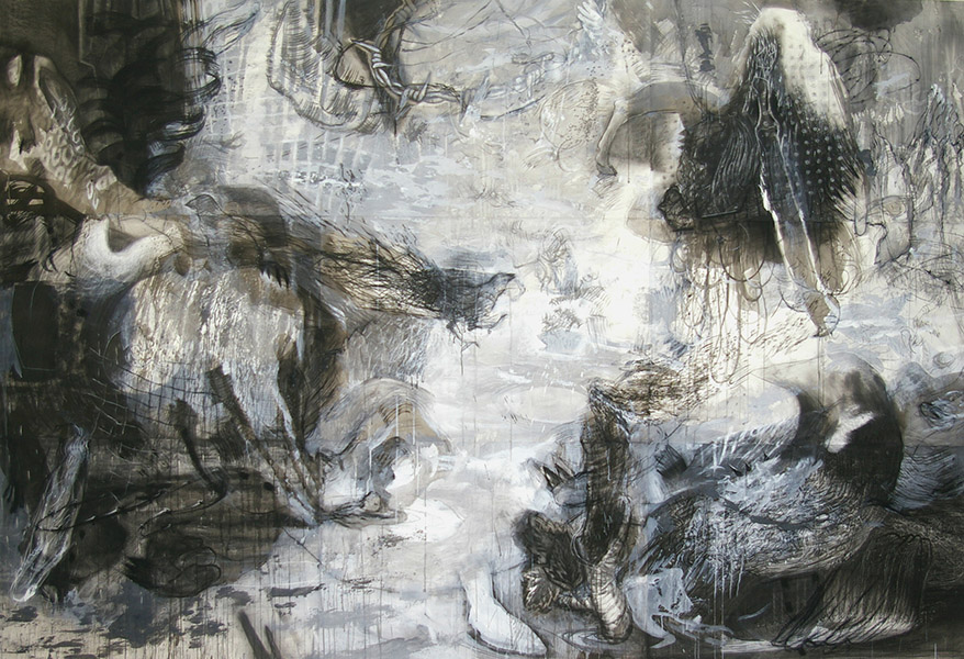 Cave Dwellers I, 90 x 132&quot;, 2012